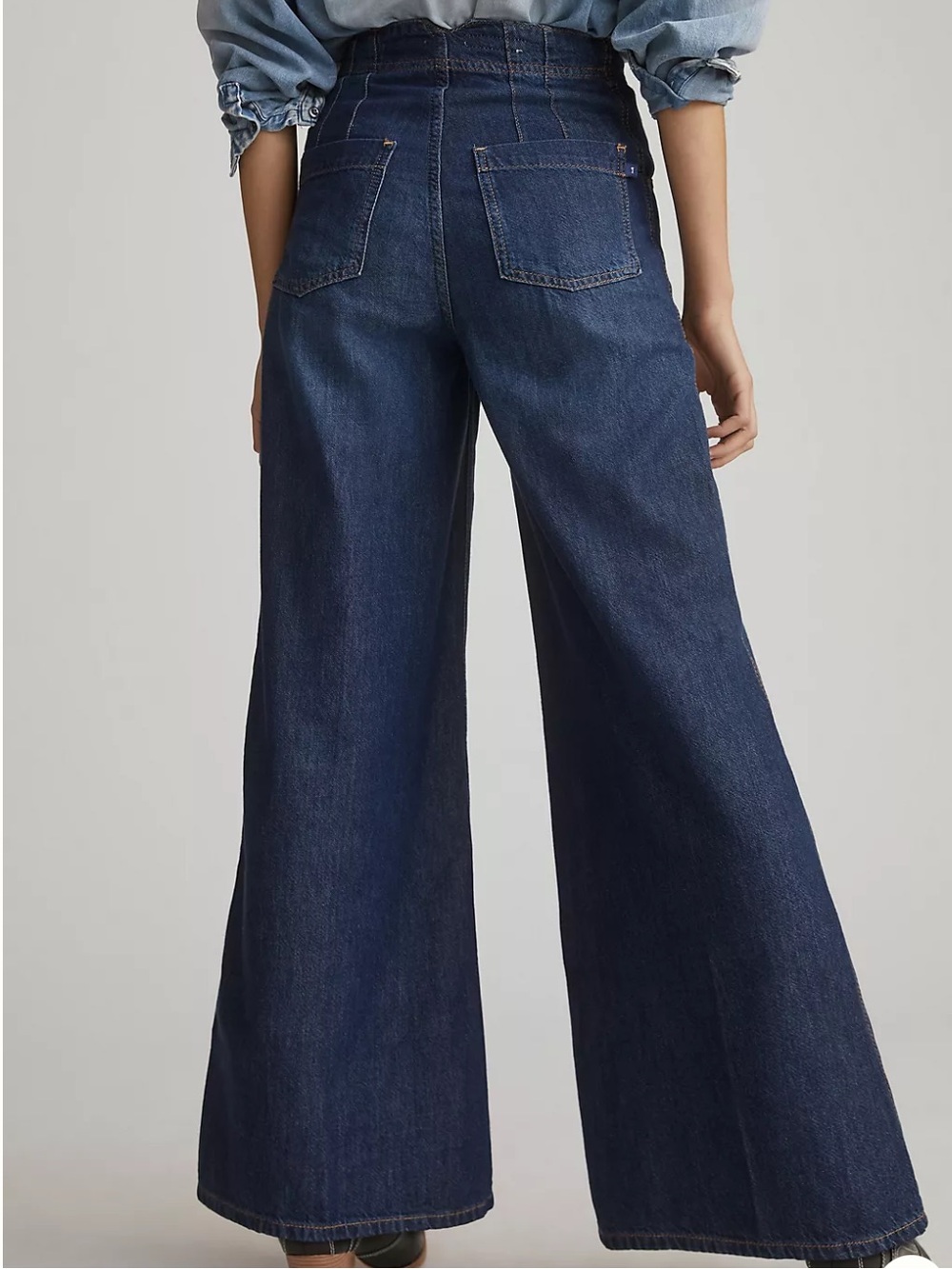 Anthropologie Pilcro The Upper-Case A Flare Dark Wash Jeans Size 29
